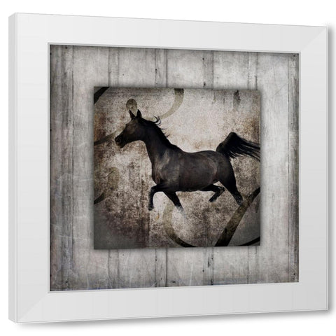 GypsyHorse Collection V1 7 White Modern Wood Framed Art Print by LightBoxJournal