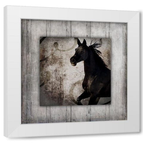 GypsyHorse Collection V1 8 White Modern Wood Framed Art Print by LightBoxJournal