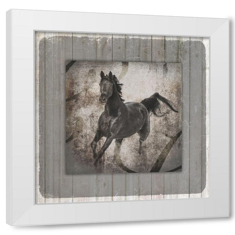 GypsyHorse Collection V1 11 White Modern Wood Framed Art Print by LightBoxJournal