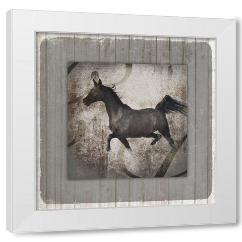 GypsyHorse Collection V1 12 White Modern Wood Framed Art Print by LightBoxJournal