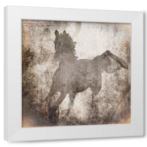 GypsyHorse Collection V2 6 White Modern Wood Framed Art Print by LightBoxJournal