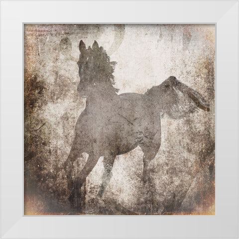 GypsyHorse Collection V2 6 White Modern Wood Framed Art Print by LightBoxJournal