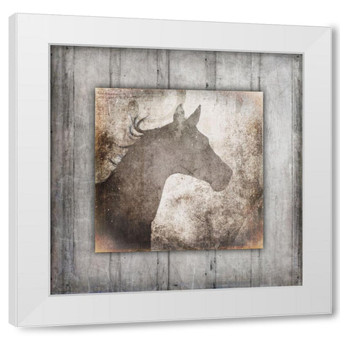 GypsyHorse Collection V2 9 White Modern Wood Framed Art Print by LightBoxJournal