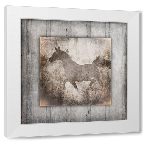 GypsyHorse Collection V2 11 White Modern Wood Framed Art Print by LightBoxJournal