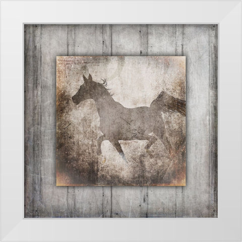 GypsyHorse Collection V2 11 White Modern Wood Framed Art Print by LightBoxJournal