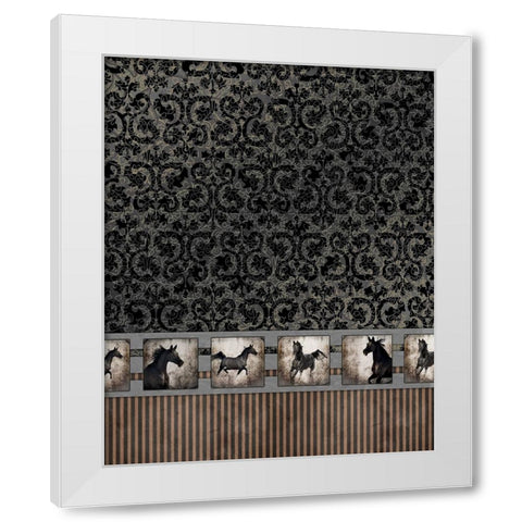 GypsyHorse CollectionSurfacePattern V2 2 White Modern Wood Framed Art Print by LightBoxJournal