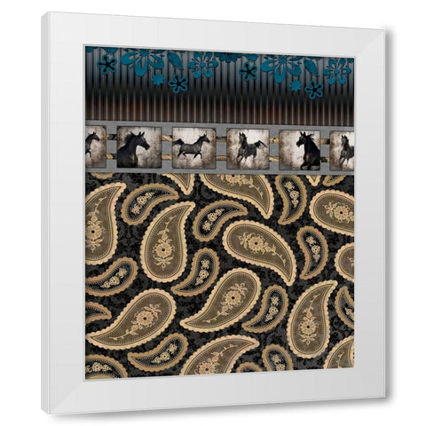 GypsyHorse CollectionSurfacePattern V2 7 White Modern Wood Framed Art Print by LightBoxJournal