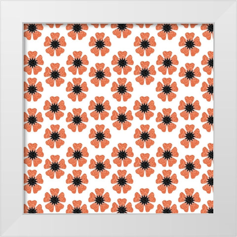 GypsyHorseCollectionSurfacePattern V1 V15 1 White Modern Wood Framed Art Print by LightBoxJournal