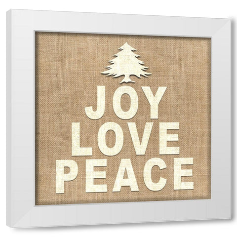 Personalized Christmas Sign V32 V9 White Modern Wood Framed Art Print by LightBoxJournal