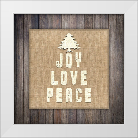 Personalized Christmas Sign V32 V12 White Modern Wood Framed Art Print by LightBoxJournal