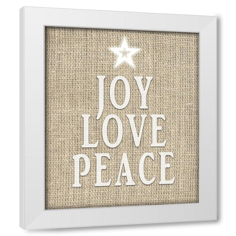 Personalized Christmas Sign V33 V1 White Modern Wood Framed Art Print by LightBoxJournal