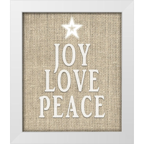 Personalized Christmas Sign V33 V1 White Modern Wood Framed Art Print by LightBoxJournal