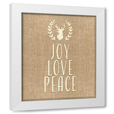 Personalized Christmas Sign V34 V1 White Modern Wood Framed Art Print by LightBoxJournal