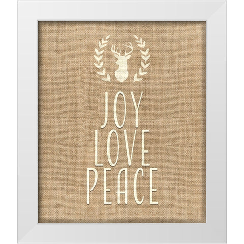 Personalized Christmas Sign V34 V1 White Modern Wood Framed Art Print by LightBoxJournal