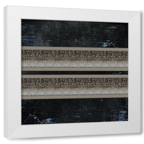 Good Night Moose 2 Surface Pattern 2 White Modern Wood Framed Art Print by LightBoxJournal