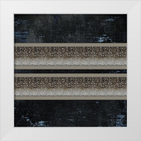 Good Night Moose 2 Surface Pattern 2 White Modern Wood Framed Art Print by LightBoxJournal