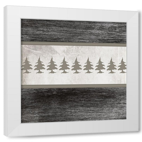 Good Night Moose 2 Surface Pattern 3 White Modern Wood Framed Art Print by LightBoxJournal