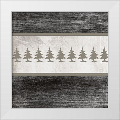 Good Night Moose 2 Surface Pattern 3 White Modern Wood Framed Art Print by LightBoxJournal