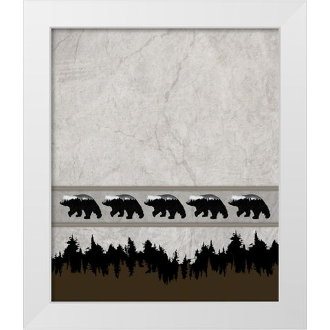 Rustic Lodge Collection V2 3 White Modern Wood Framed Art Print by LightBoxJournal