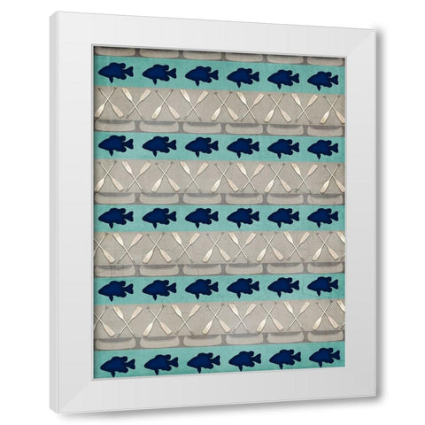 Lodge Surface Pattern_V1 6 White Modern Wood Framed Art Print by LightBoxJournal
