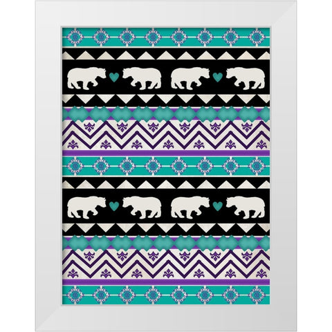 Lodge Surface Pattern_V1 9 White Modern Wood Framed Art Print by LightBoxJournal