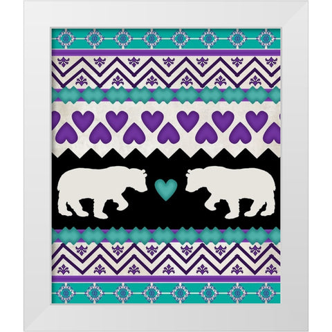 Lodge Surface Pattern_V1 10 White Modern Wood Framed Art Print by LightBoxJournal