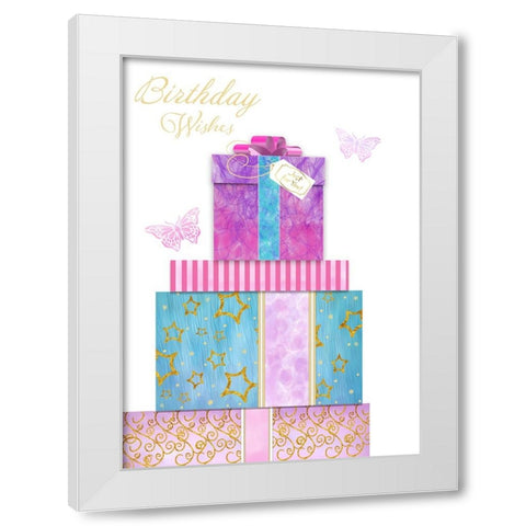 Card Design 1_A White Modern Wood Framed Art Print by LightBoxJournal