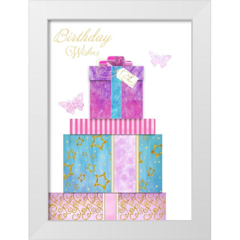 Card Design 1_A White Modern Wood Framed Art Print by LightBoxJournal