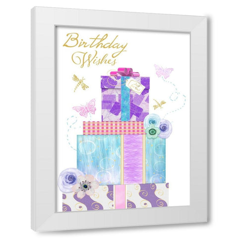 Card Design 2_B White Modern Wood Framed Art Print by LightBoxJournal