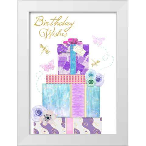 Card Design 2_B White Modern Wood Framed Art Print by LightBoxJournal