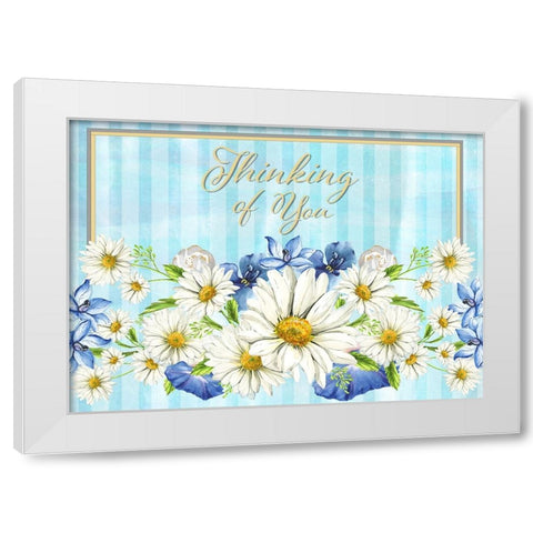 Card Design 2B_1 White Modern Wood Framed Art Print by LightBoxJournal