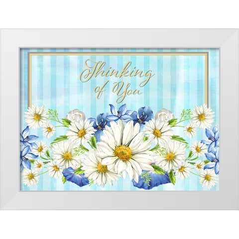 Card Design 2B_1 White Modern Wood Framed Art Print by LightBoxJournal