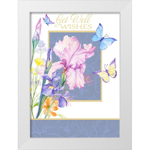 Card Design 3_C White Modern Wood Framed Art Print by LightBoxJournal