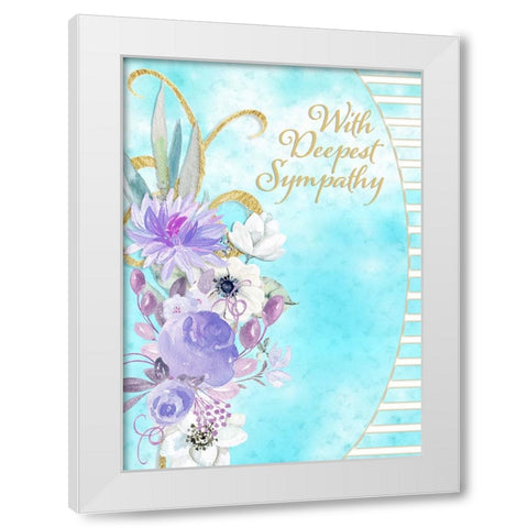 Card Design 4A_3 White Modern Wood Framed Art Print by LightBoxJournal