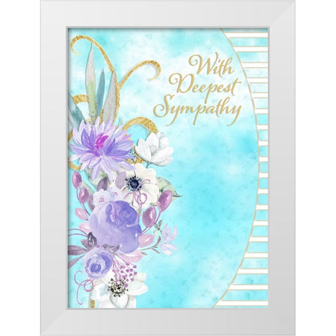 Card Design 4A_3 White Modern Wood Framed Art Print by LightBoxJournal