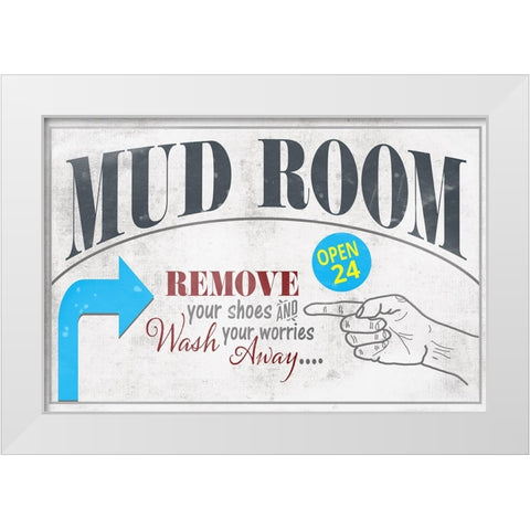 Mudroom 21 White Modern Wood Framed Art Print by LightBoxJournal