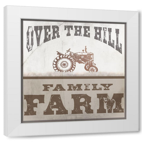 Farm Family 1 White Modern Wood Framed Art Print by LightBoxJournal