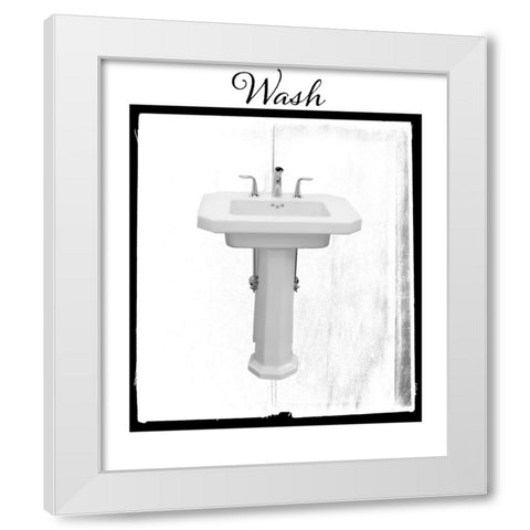 BelovedBath_17 White Modern Wood Framed Art Print by LightBoxJournal