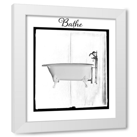 BelovedBath_18 White Modern Wood Framed Art Print by LightBoxJournal
