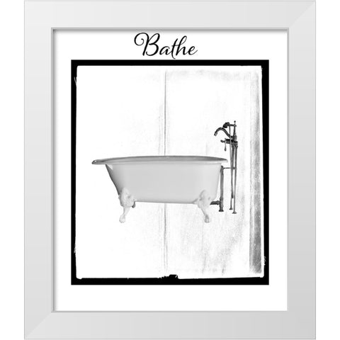 BelovedBath_18 White Modern Wood Framed Art Print by LightBoxJournal