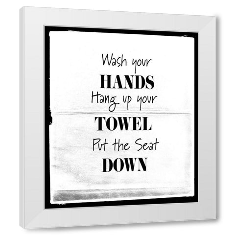 BelovedBath_19 White Modern Wood Framed Art Print by LightBoxJournal