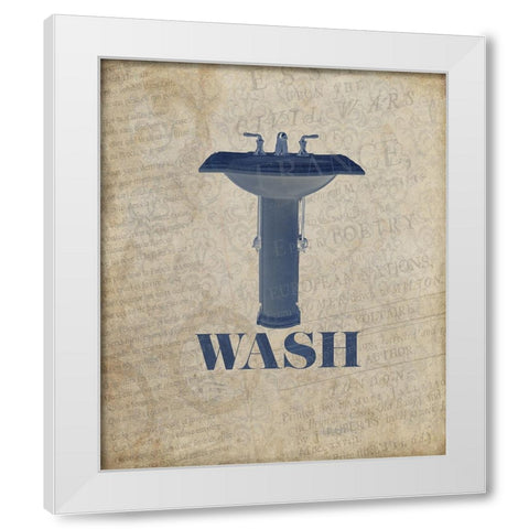 BelovedBath_21 White Modern Wood Framed Art Print by LightBoxJournal