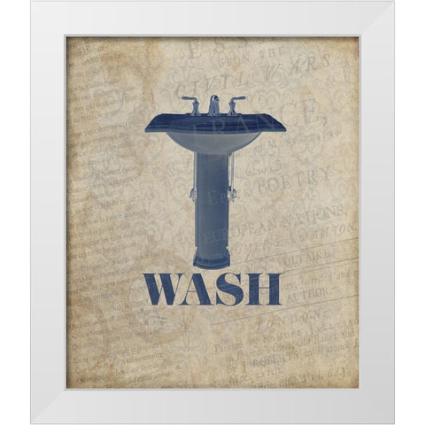 BelovedBath_21 White Modern Wood Framed Art Print by LightBoxJournal