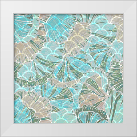 Sailor Away_Surface Pattern 2 White Modern Wood Framed Art Print by LightBoxJournal