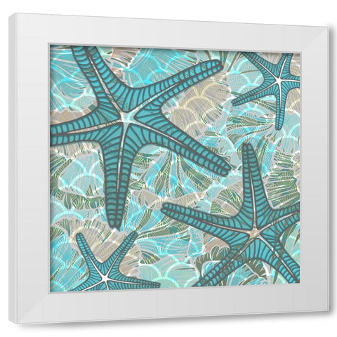 Sailor Away_Surface Pattern 3 White Modern Wood Framed Art Print by LightBoxJournal