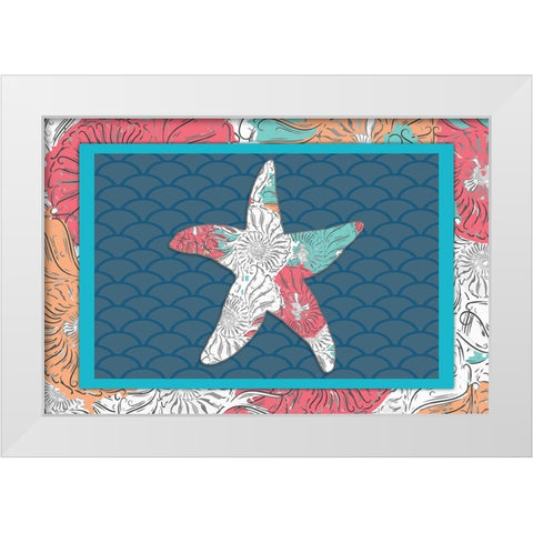 Sea Side BoHo 6 White Modern Wood Framed Art Print by LightBoxJournal