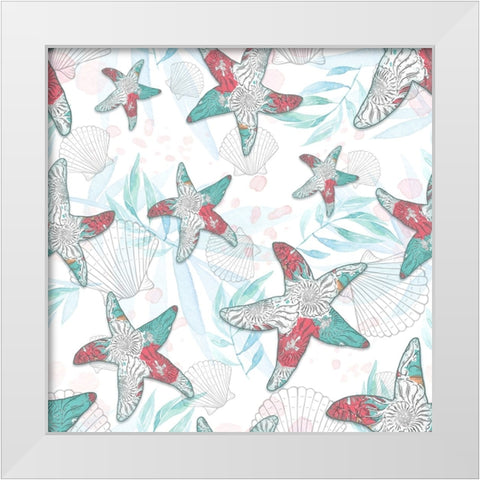 Sea Side BoHo Wrap Around 2 White Modern Wood Framed Art Print by LightBoxJournal