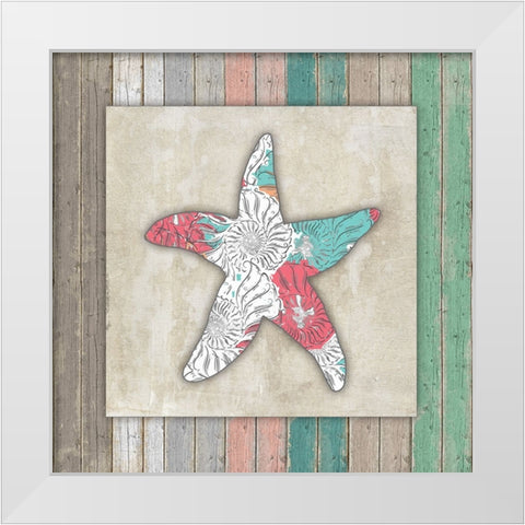 Sea Side BoHo_Frame 3 White Modern Wood Framed Art Print by LightBoxJournal