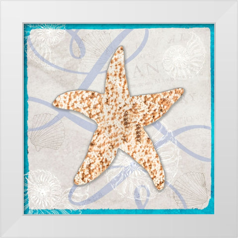 Sea Side Gypsy 4 White Modern Wood Framed Art Print by LightBoxJournal