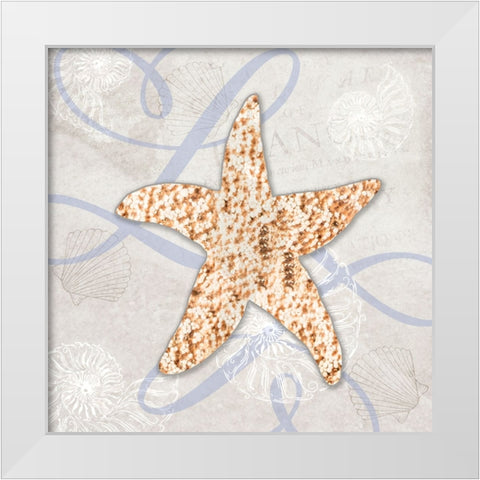 Sea Side Gypsy V1 White Modern Wood Framed Art Print by LightBoxJournal